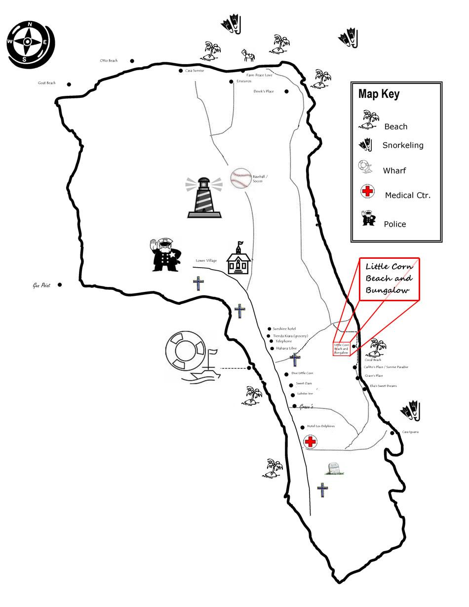 Beachfront Resort >9 cap: Island Map